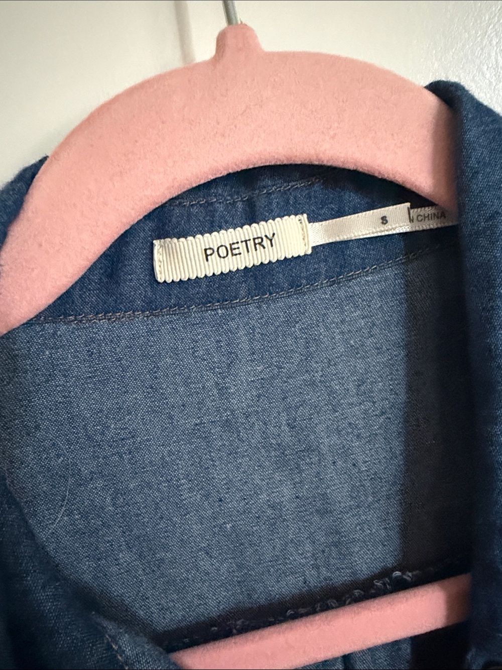 Poetry Denim Tie-Waist Cropped Jacket - Blue - Picture 2 of 7